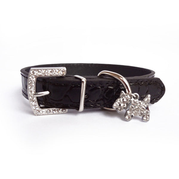 Dog Crystal Pendant Collar