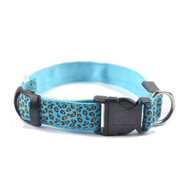 Leopard Prints Glowing LED Dog Collar