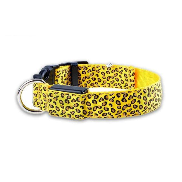 Leopard Prints Glowing LED Dog Collar