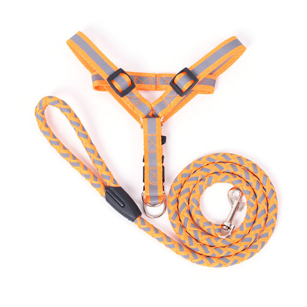 Reflective Dog Harness And Leash Set