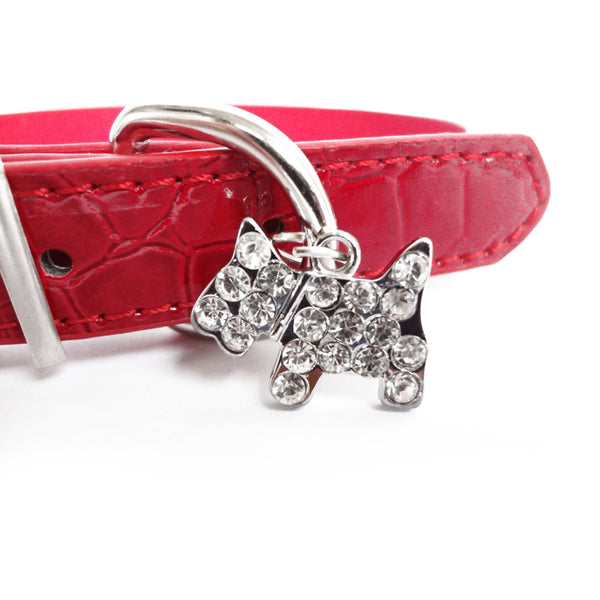 Dog Crystal Pendant Collar