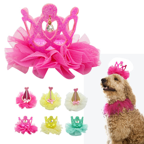 Crown Lace Dog Hair Clip