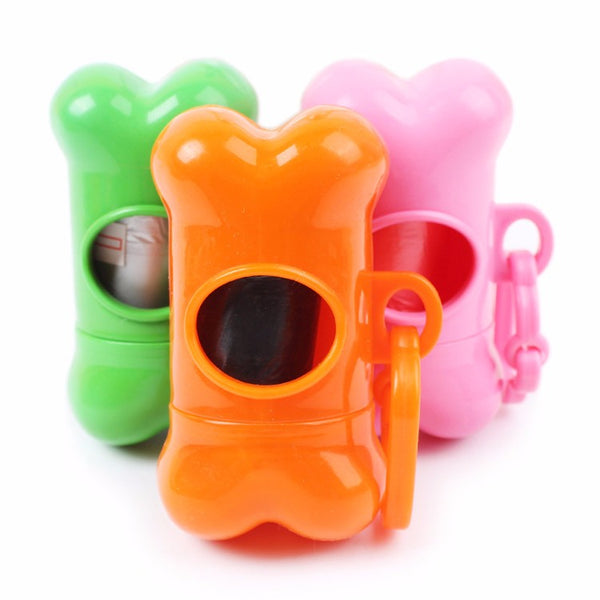 Colorful Bone Pet Dog Poop Bag Dispenser