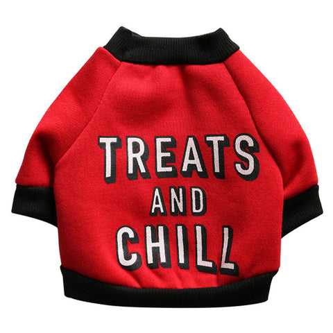 Treats And Chill Winter Dog Sweater