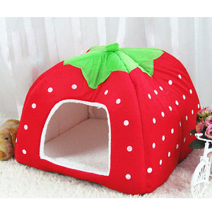 Cute Foldable Dog Bed House