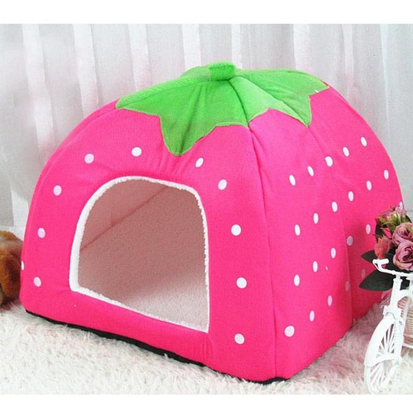 Cute Foldable Dog Bed House