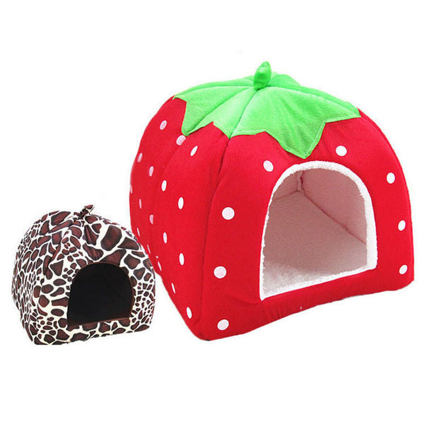 Cute Foldable Dog Bed House