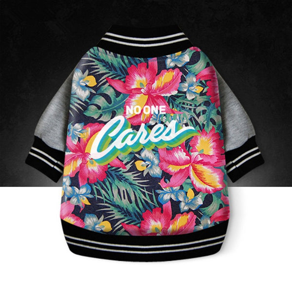 No One Cares Dog Jacket - Hawaii Aloha Style