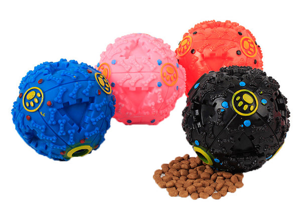 Paws Rubber Ball Toy and Food Dispenser