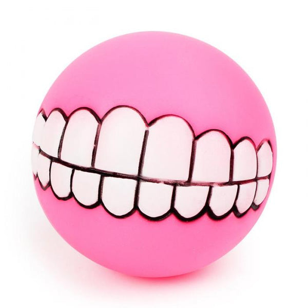 Funny Teeth Dog Squeaky Ball Toy