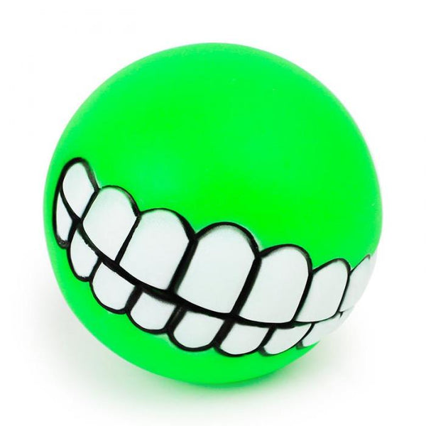 Funny Teeth Dog Squeaky Ball Toy