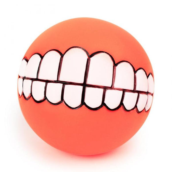 Funny Teeth Dog Squeaky Ball Toy