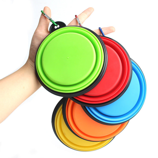 Collapsible Silicone Dog Travel Bowl