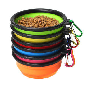 Collapsible Silicone Dog Travel Bowl