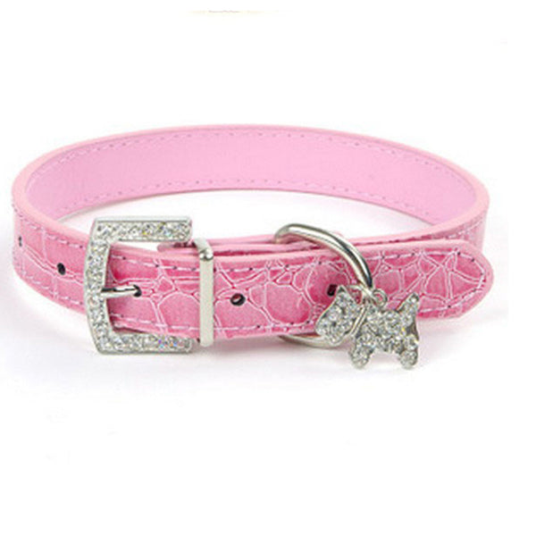 Dog Crystal Pendant Collar